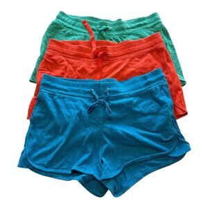 Womens Shorts Large Blue Orange Green Athletic Workout Lightweight Runners